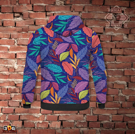 Спортен Суитшърт Hoodie с качулка Арт листа 2 1