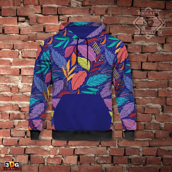 Спортен Суитшърт Hoodie с качулка Арт листа 2