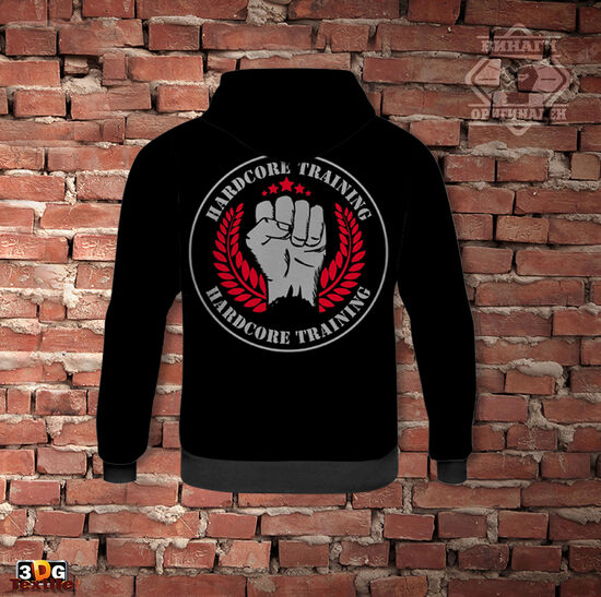 Спортен Суитшърт Hoodie с качулка Тренирай здраво 1