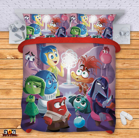 Модерно Спално бельо с принт -  Отвътре навън 2 - Inside Out 2 2