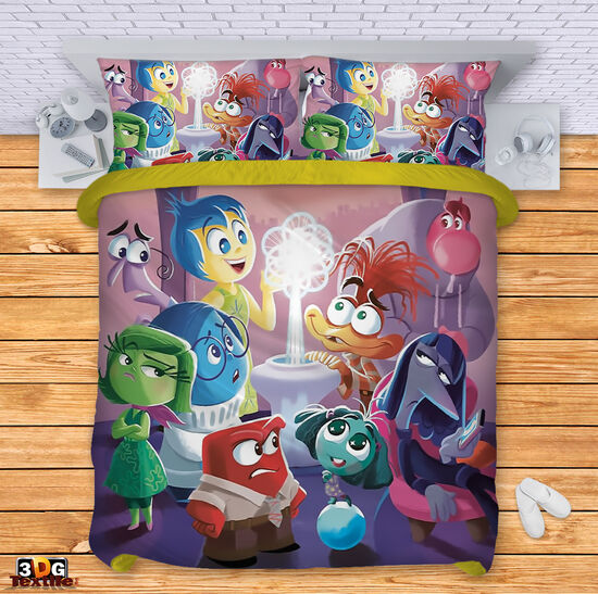 Модерно Спално бельо с принт -  Отвътре навън 2 - Inside Out 2 3