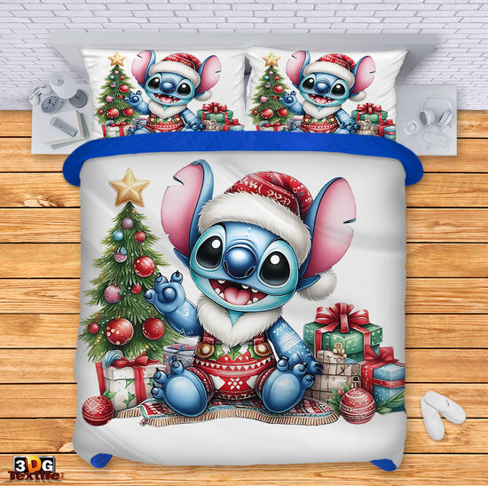 Спален 3D комплект с дигитален принт -  Стич Коледа 3 - Stitch Christmas 3 2