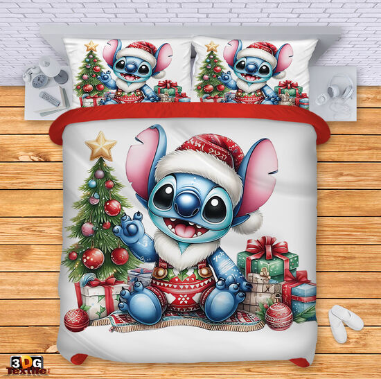 Спален 3D комплект с дигитален принт -  Стич Коледа 3 - Stitch Christmas 3 1