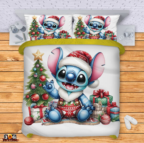 Спален 3D комплект с дигитален принт -  Стич Коледа 3 - Stitch Christmas 3 3