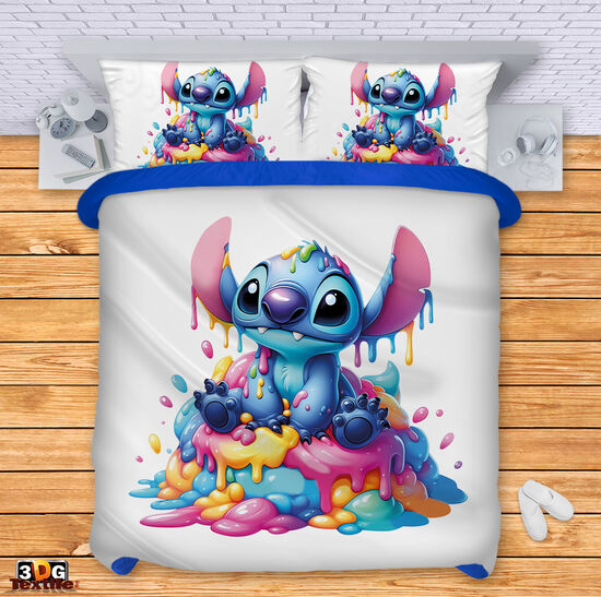 Модерно Спално бельо с дигитален принт -  Стич Сладолед - Stitch Ice cream 2