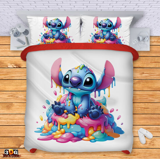 Модерно Спално бельо с дигитален принт -  Стич Сладолед - Stitch Ice cream 1