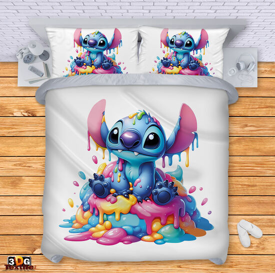 Модерно Спално бельо с дигитален принт -  Стич Сладолед - Stitch Ice cream