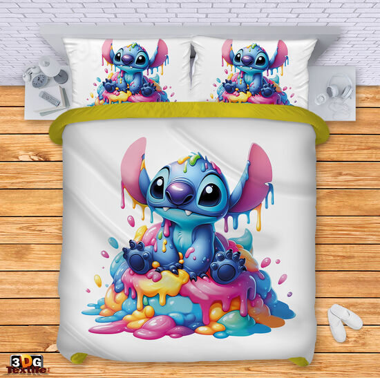 Модерно Спално бельо с дигитален принт -  Стич Сладолед - Stitch Ice cream 3