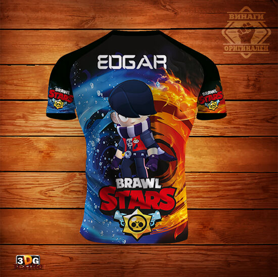 Спортна Тениска Реглан Brawl Stars Edgar 1