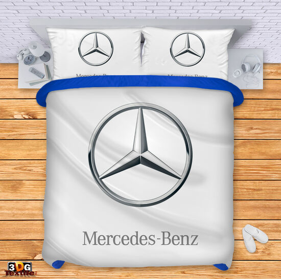 Модерно Спално бельо с принт -  Мерцедес лого - Mercedes logo 2
