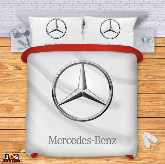 Модерно Спално бельо с принт -  Мерцедес лого - Mercedes logo 1