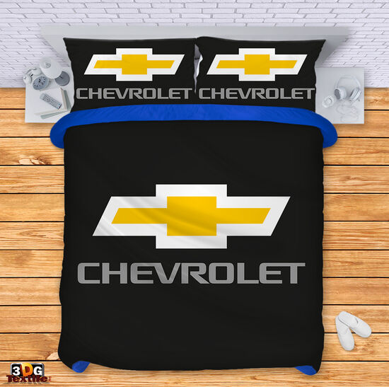 Спално бельо с 3D дигитален принт -  Шевролет черен - Chevrolet black 2