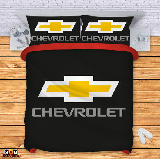 Спално бельо с 3D дигитален принт -  Шевролет черен - Chevrolet black 3