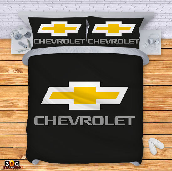 Спално бельо с 3D дигитален принт -  Шевролет черен - Chevrolet black