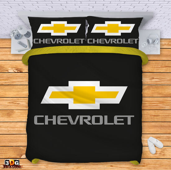 Спално бельо с 3D дигитален принт -  Шевролет черен - Chevrolet black 1