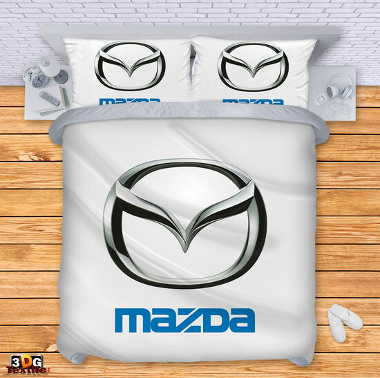 Спално бельо с принт - Мазда бял - Mazda white