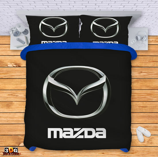 Спално бельо с принт - Мазда черен - Mazda black 2