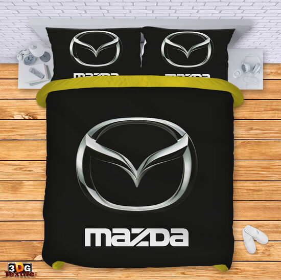 Спално бельо с принт - Мазда черен - Mazda black 3