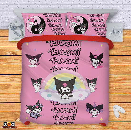 Модерен Сет за легло с дигитален принт - Kuromi - Kuromi 1