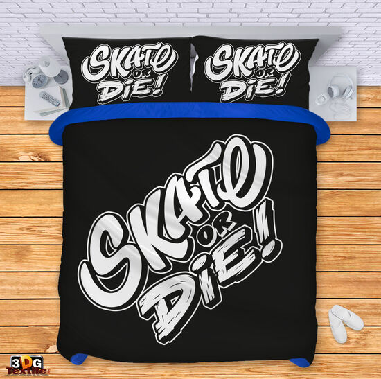 Модерен Комплект чаршафи с принт - Skate or die 2 - Skate or die 2 2