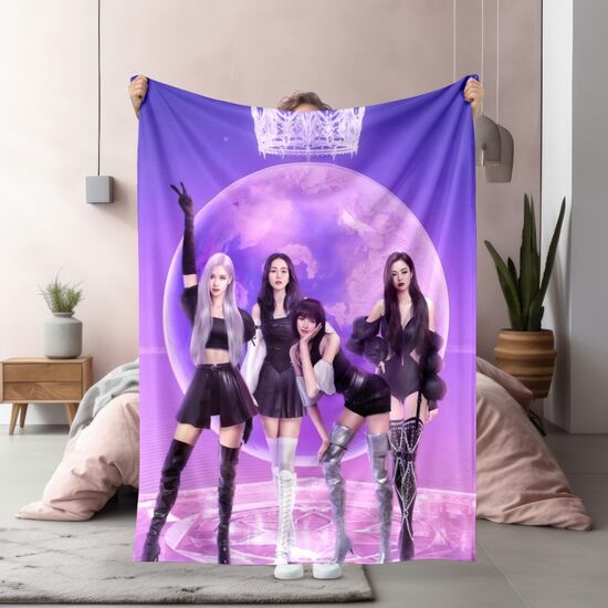 Поларено одеяло Black Pink 100x150 SALE