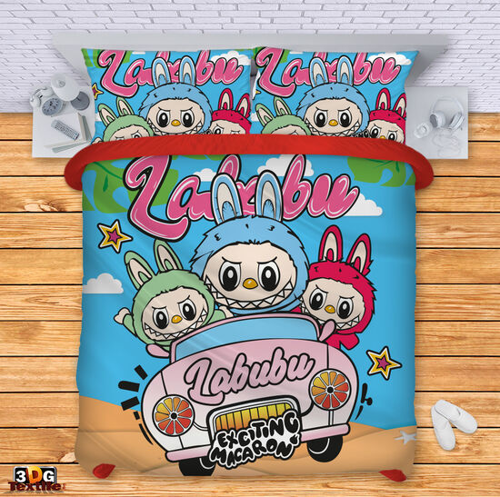Модерен Комплект чаршафи с принт - Лабубу - Labubu 2