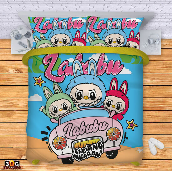 Модерен Комплект чаршафи с принт - Лабубу - Labubu 3