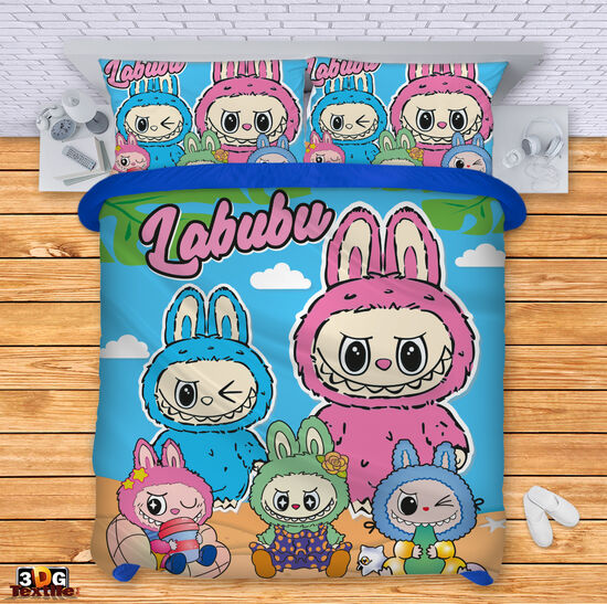 Спално бельо с 3D дигитален дизайн - Лабубу 2 - Labubu 2 1