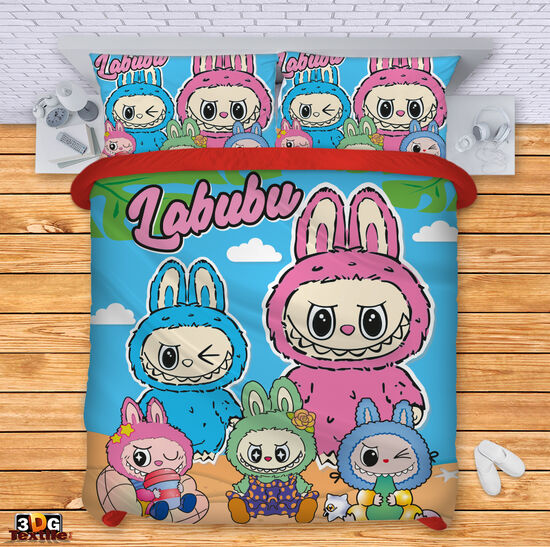 Спално бельо с 3D дигитален дизайн - Лабубу 2 - Labubu 2 2