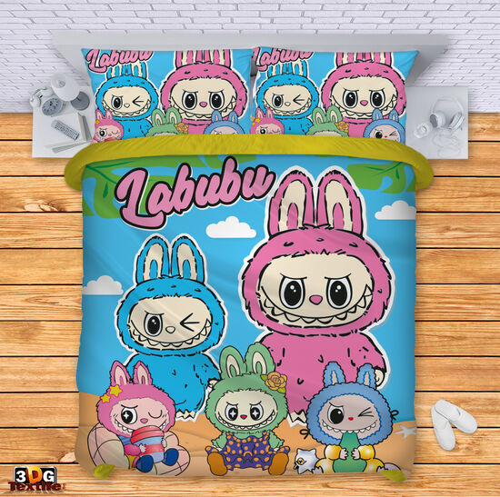 Спално бельо с 3D дигитален дизайн - Лабубу 2 - Labubu 2 3