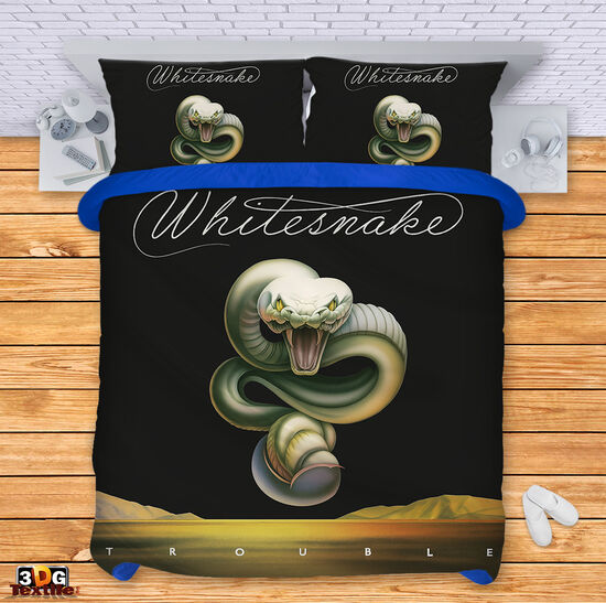 Комплект чаршафи с дигитален принт - Уайтснейк 2 - Whitesnake 2 2