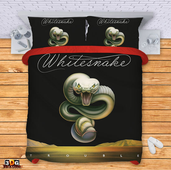 Комплект чаршафи с дигитален принт - Уайтснейк 2 - Whitesnake 2 1