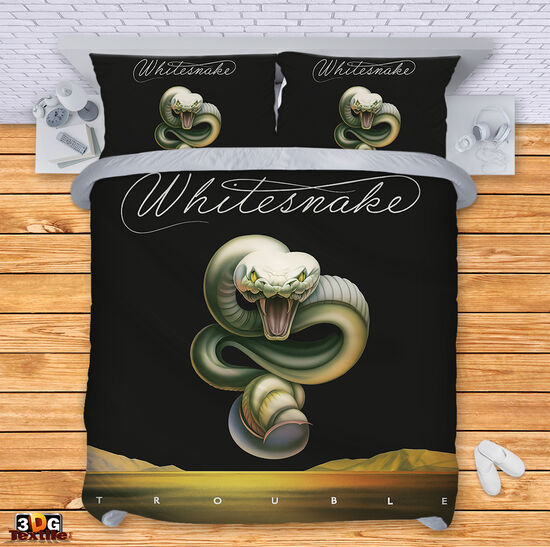 Комплект чаршафи с дигитален принт - Уайтснейк 2 - Whitesnake 2
