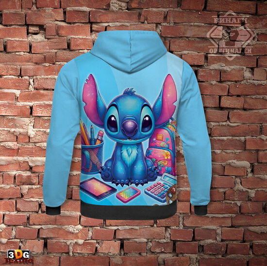 Спортно Худи с цип Стич 1