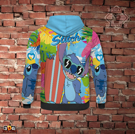 Спортно Худи с цип Лило и Стич 1