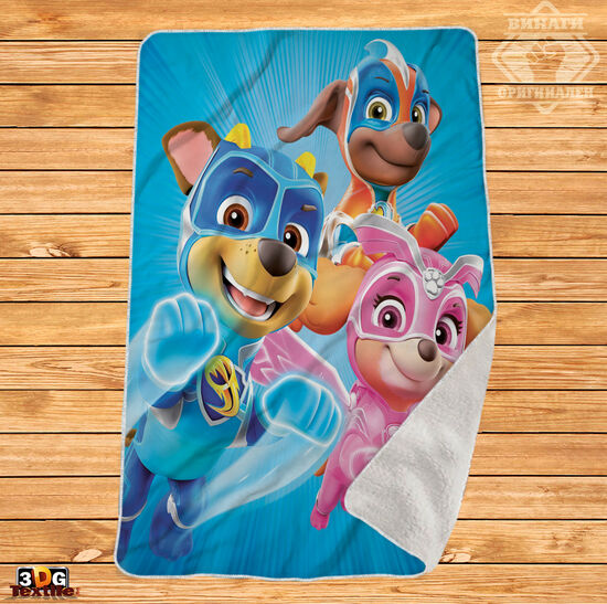 Одеяло Шерпа Полар Пес Патрул - Paw Patrol
