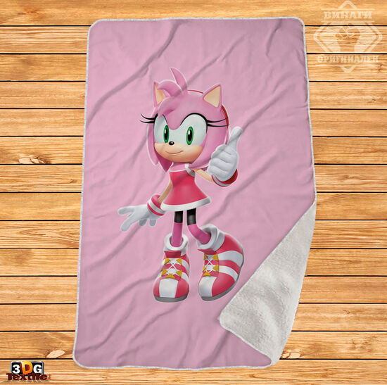 Одеяло Шерпа Полар Соник Розов - Sonic Pink