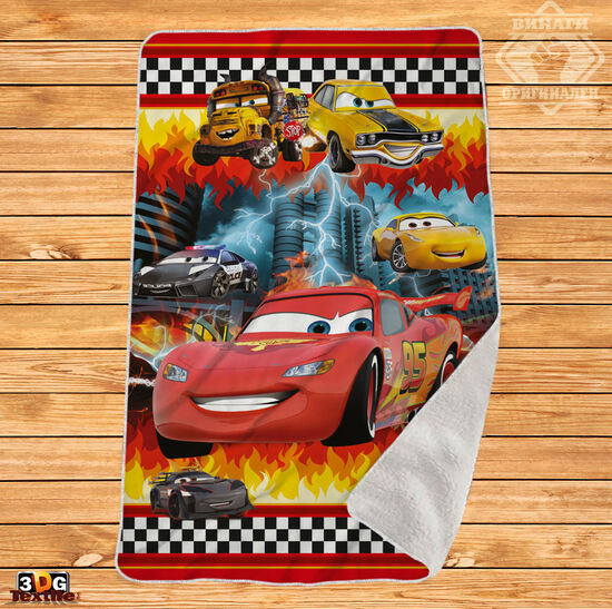 Одеяло Шерпа Полар Колите - Cars