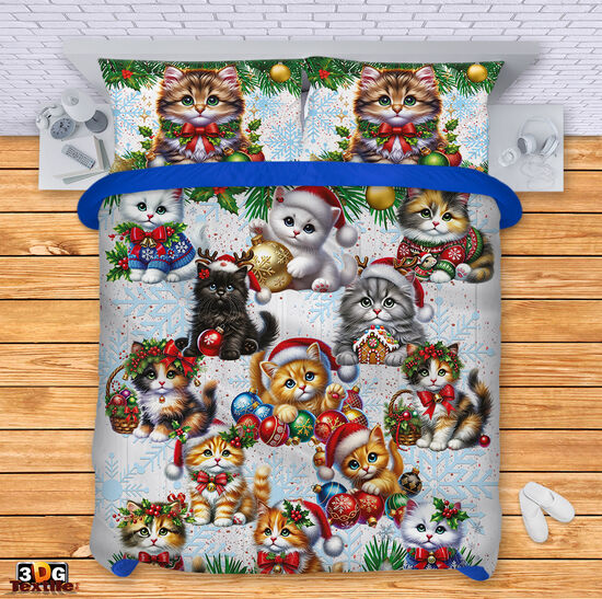 Модерен Комплект чаршафи с принт - Коледа - Christmas 2025 2