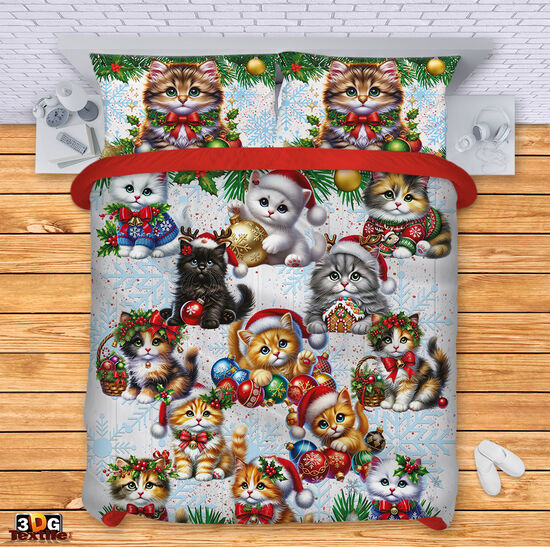 Модерен Комплект чаршафи с принт - Коледа - Christmas 2025 1