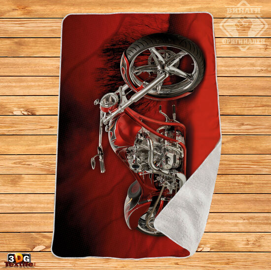 Одеяло Шерпа Полар Red Bike