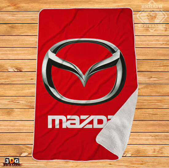 Одеяло Шерпа Полар Мазда червен - Mazda red