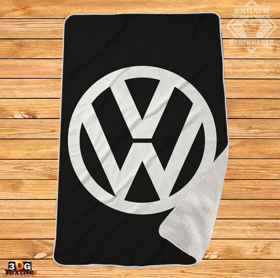 Одеяло Шерпа Полар Volkswagen черен - Volkswagen black