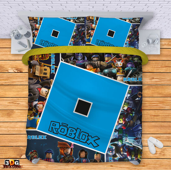 Модерен Сет чаршафи с дигитален принт -  Roblox 2 1