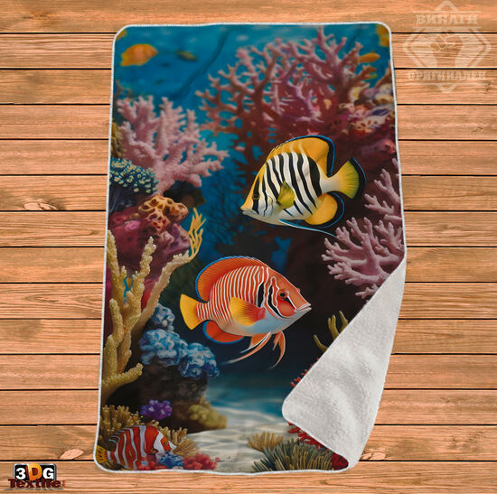 Одеяло Шерпа Полар Риби - Fishes