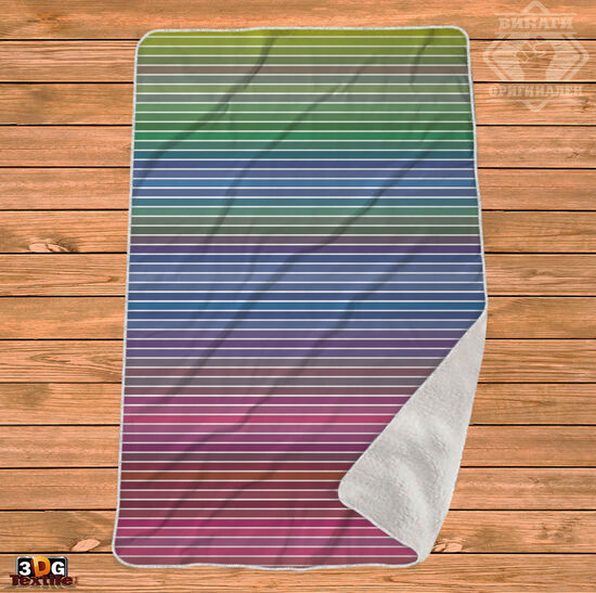 Одеяло Шерпа Полар Rainbow