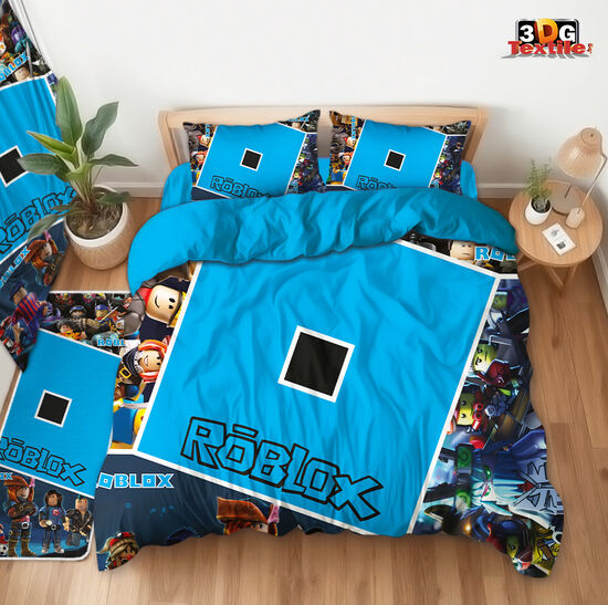 Комплект чаршафи с 3D дигитален принт -  Roblox 2