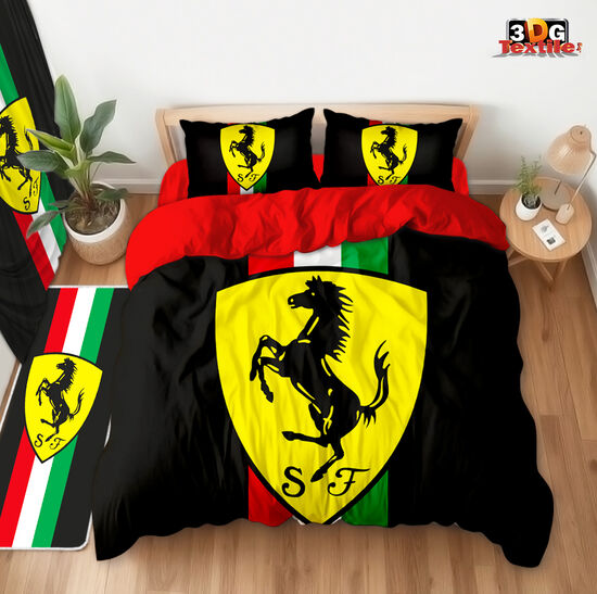 Комплект чаршафи с 3D дигитален принт - Ферари 3 - Ferrari 3