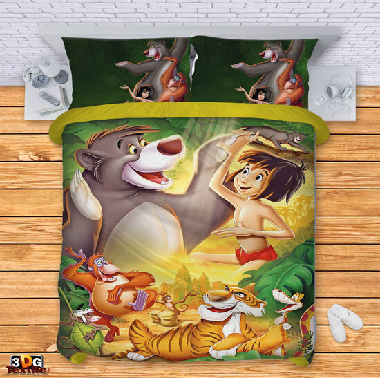 Комплект чаршафи с принт - Книга за джунглата - The Jungle Book 2