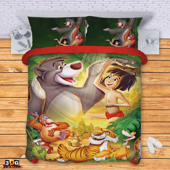 Комплект чаршафи с принт - Книга за джунглата - The Jungle Book 1